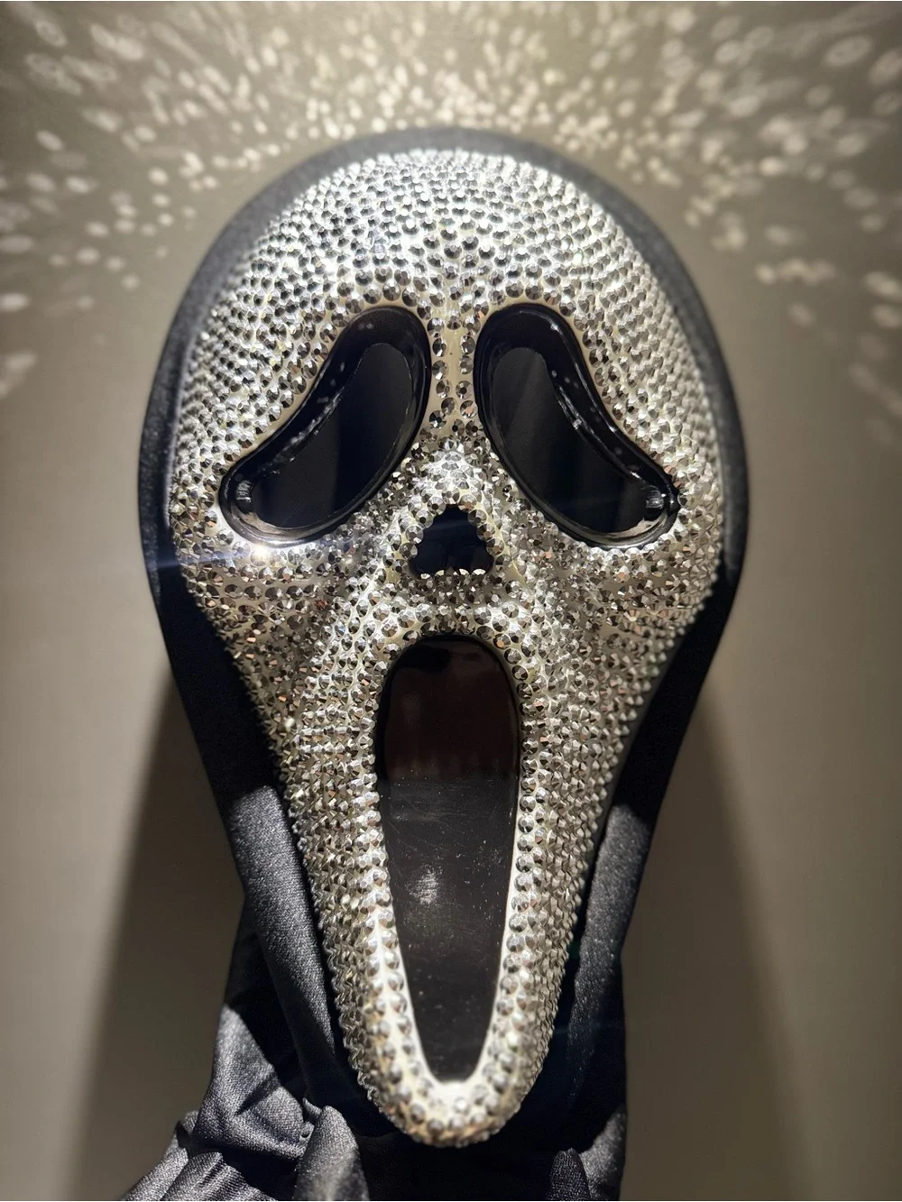 Silver Ghost Face Costume Mask